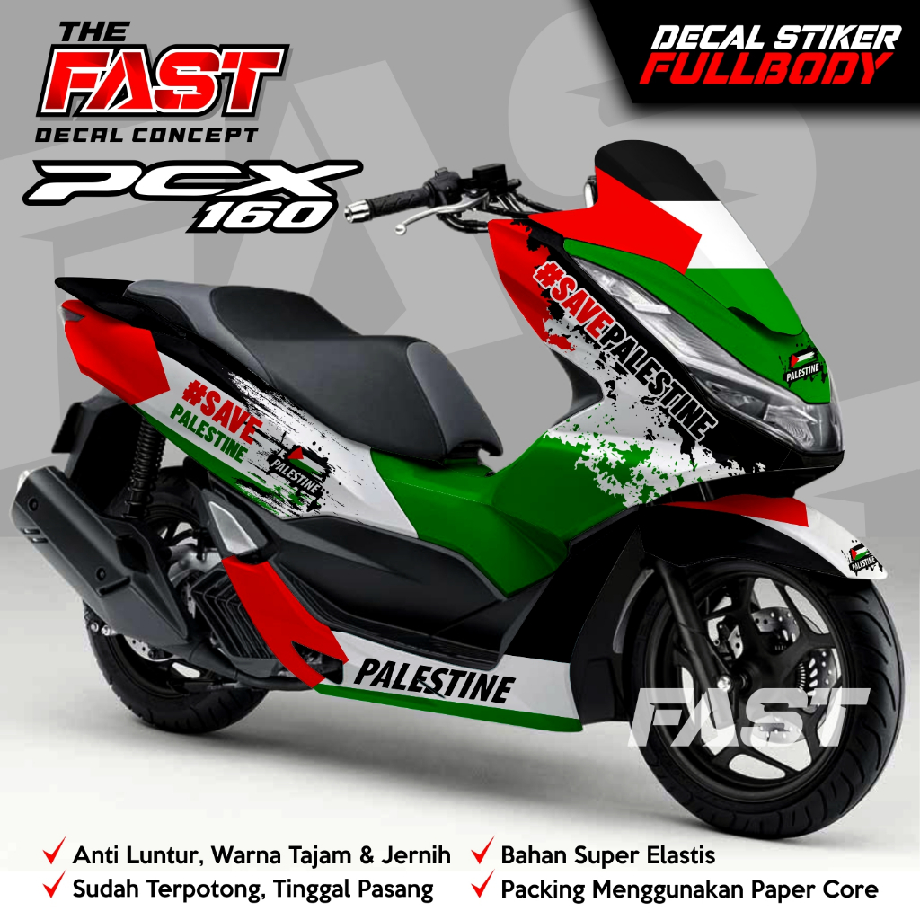 Decal Sticker Honda PCX 160 2022 2023 Fullbody - stiker Aksesoris pcx 160 Decal PCX160 Fullbody Moti