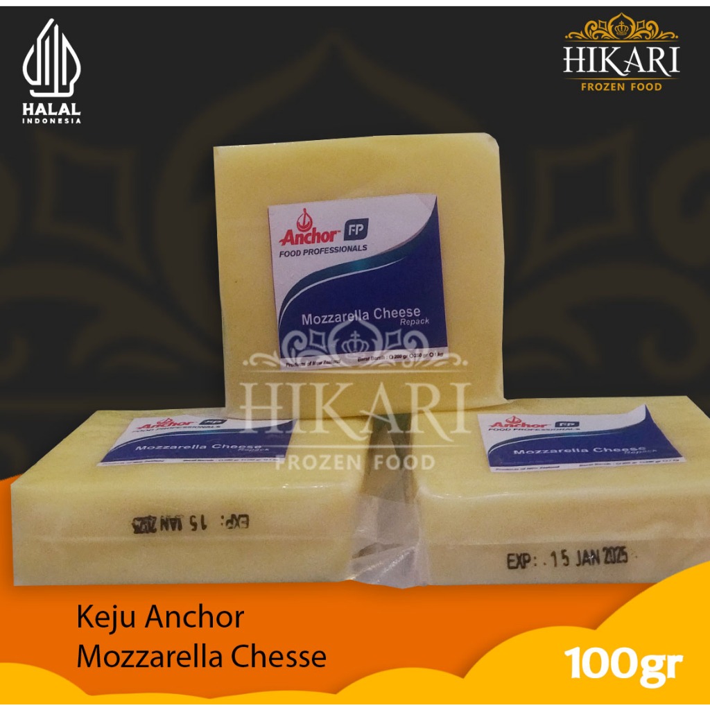 

Anchor Keju Mozzarella - Anchor Mozzarella Chesse 100gr