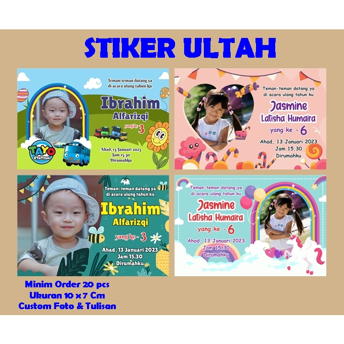

STIKER ULANG TAHUN stiker nasi Bento/nasi box