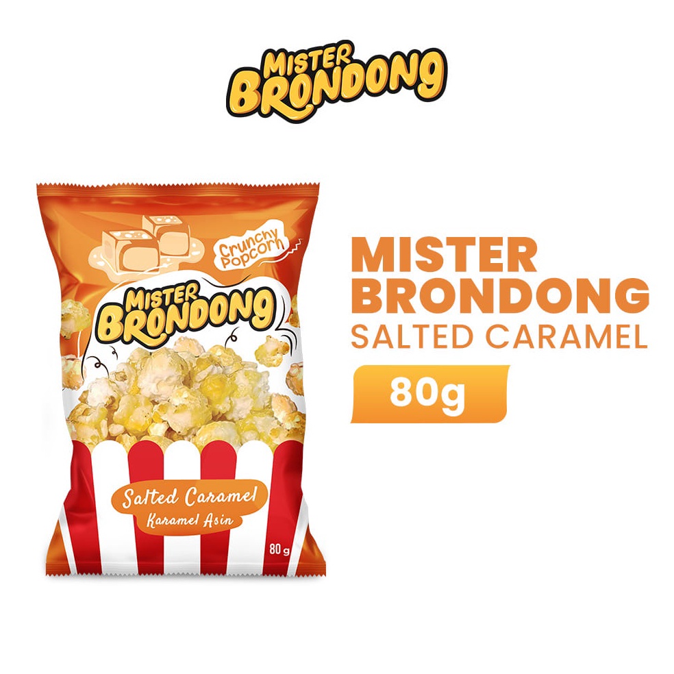 

GROSIR MURAH Snack Popcorn Mister Brondongs Salted Caramel 8gr