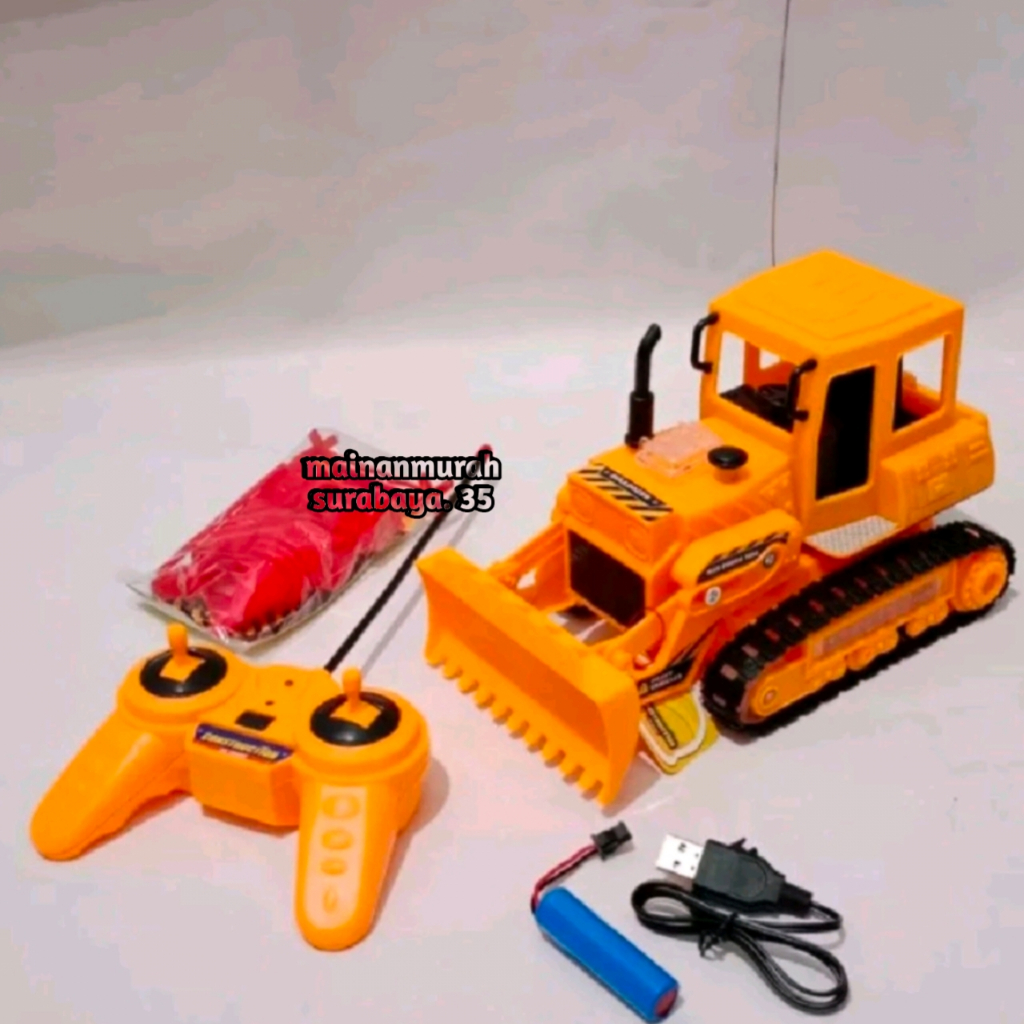 Mainan Mobil Buldozer BIsa Berjalan Dan Bergerak Menggunakan Baterai Cas Light & Sound Terbaru KGP 7