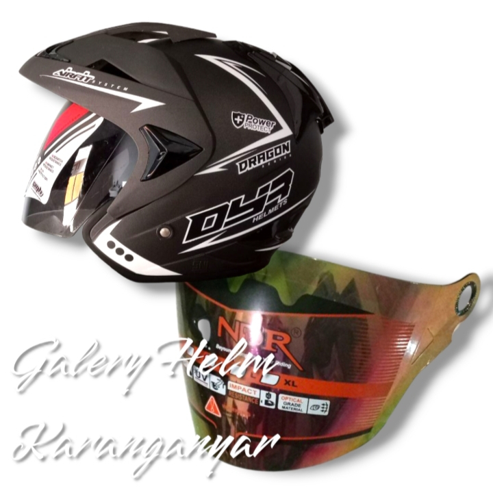 (TKC) Kaca Helm DYR DRAGON pet all Varian