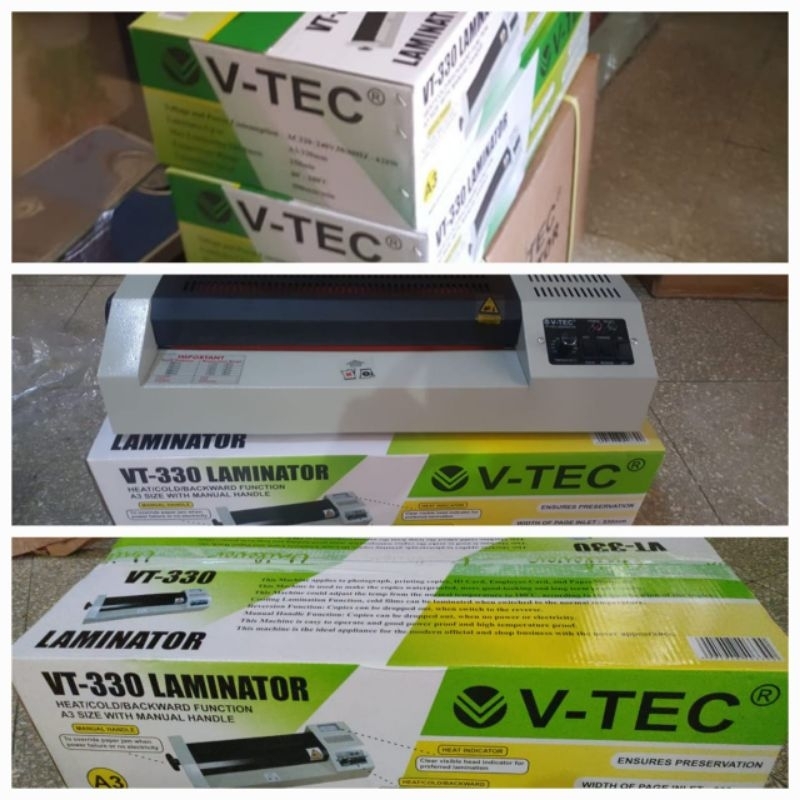 

Mesin Laminasi V-TEC 330 A3 A3+ Mc Laminating Roll Panas Dingin Laminate Machine