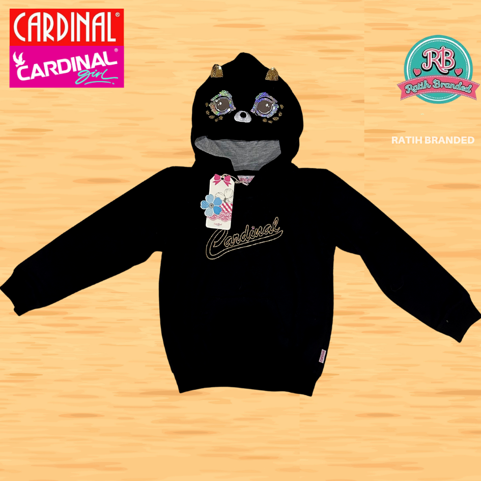 Cardinal Kids Girl jaket anak perempuan branded matahari original obral promo warna hitam motif full