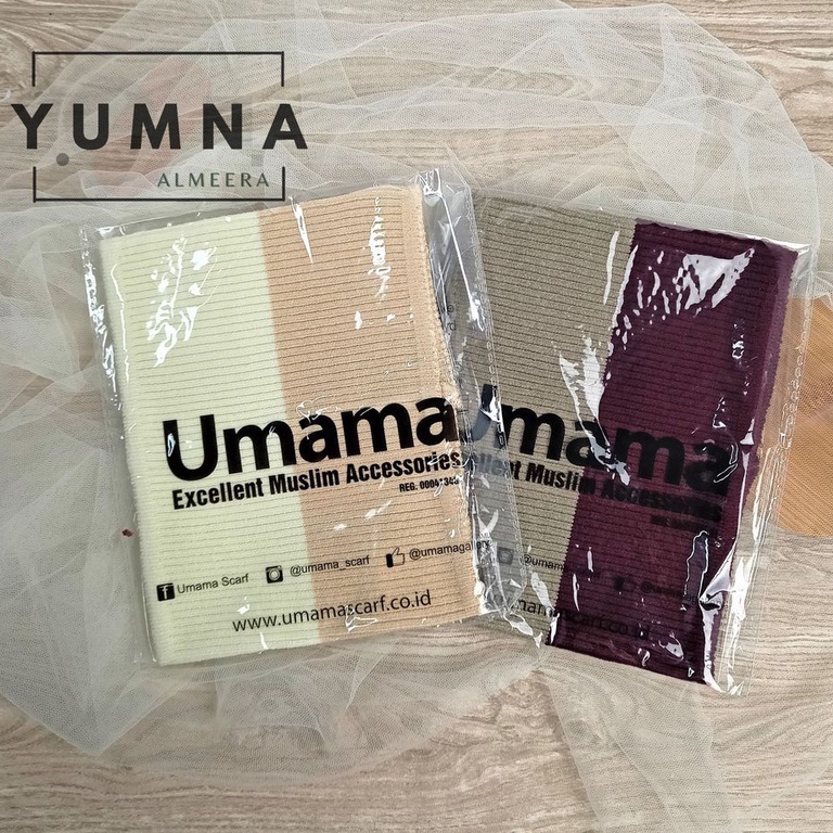 COD TERMURAH Bandana Rajut 2 Warna Premium By Umama Scarf Inner Ciput Rajut UMAMA Premium