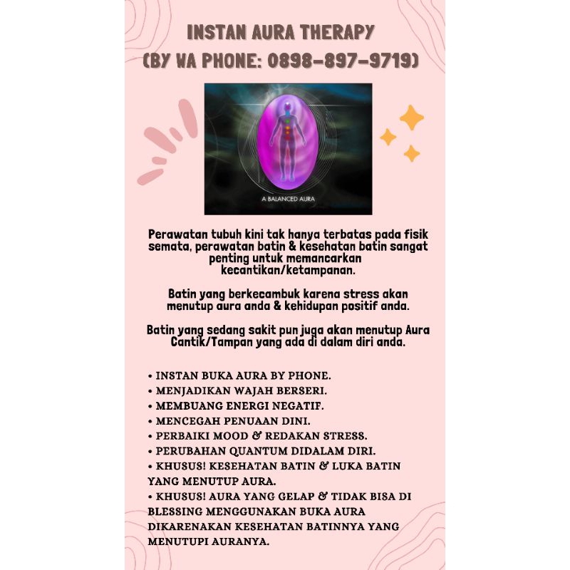 Jasa Buka Aura/AuraTherapy By Phone