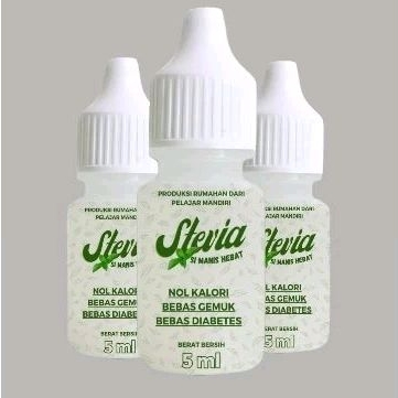 

Stevia Cair (5ml) - Si Manis Hebat dan Sehat. 100% original daun stevia