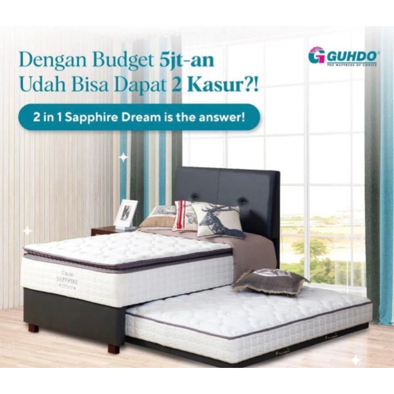 Preloved Kasur GUHDO Sapphire Dream 2 in 1, UK 180x200 cm
