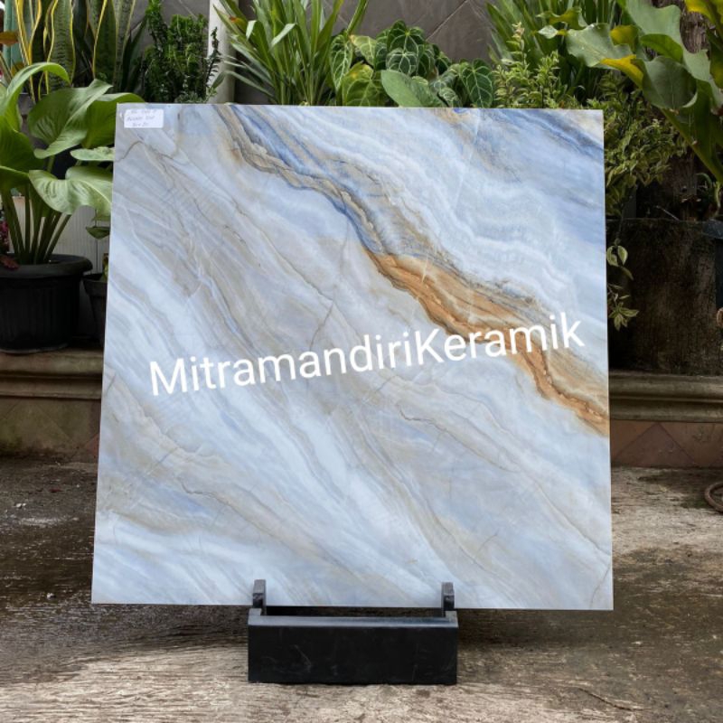 Granite Lantai 80x80 AQUATIC BLUE/GLOSSY/SAVONA GRESS