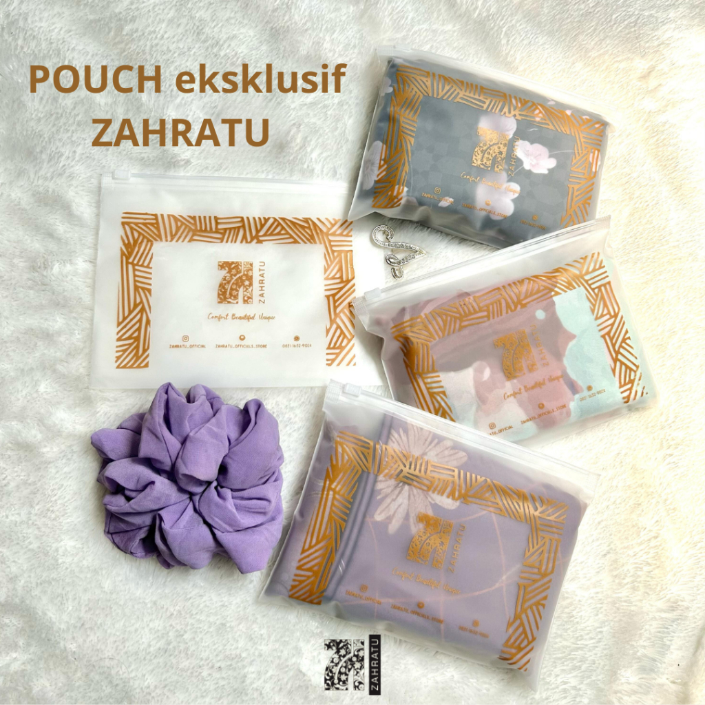 POUCH HIJAB EKSKLUSIVE ZAHRATU / ZIPLOCK / ZIPPER