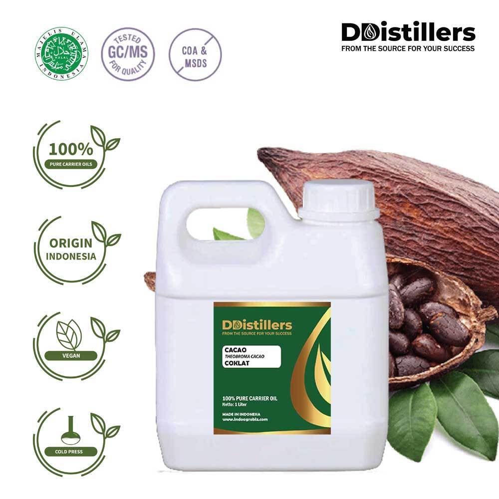 Cacao / Coklat Carrier Oil Pure 100% Vol 500ML-1L
