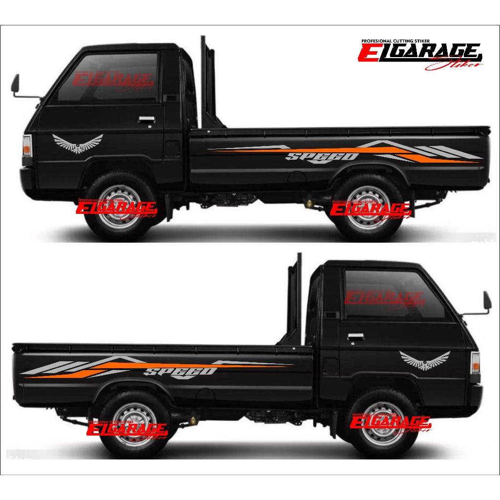 seticker stiker mobil L300 seticker body mobil L300 variasi body L300