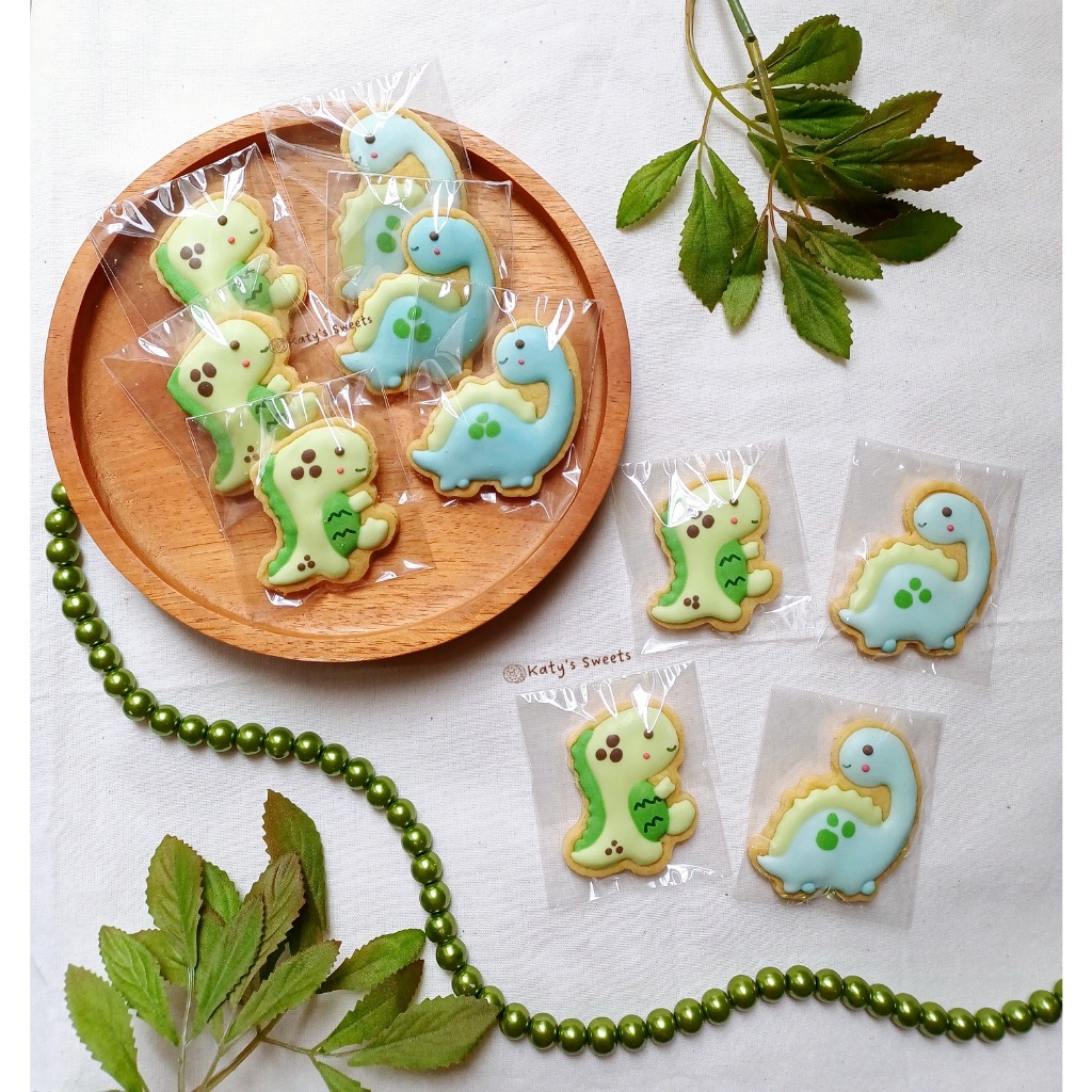 

Dinosaur cookies (MIN 10 PCS) | Kukis hias dinosaurus | Kukis hias