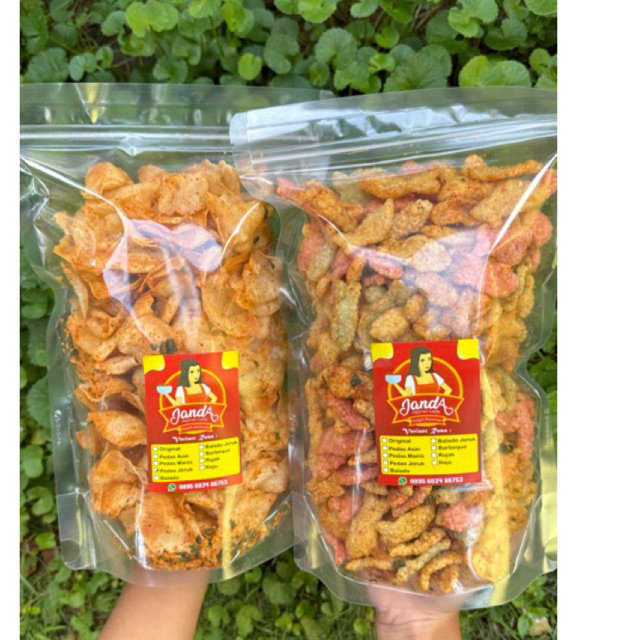 

teh Janda Bundling kripik pedas jeruk 250 gram + kerupuk ikan pedas jeruk 250gram gurih renyah