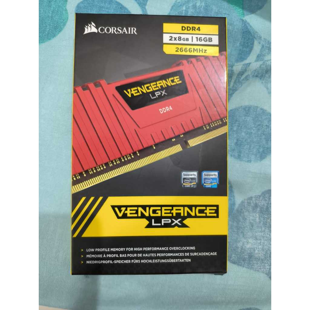 CORSAIR RAM VENGEANCE LPX 16GB (8GB X 2) DDR4 2666 Mhz