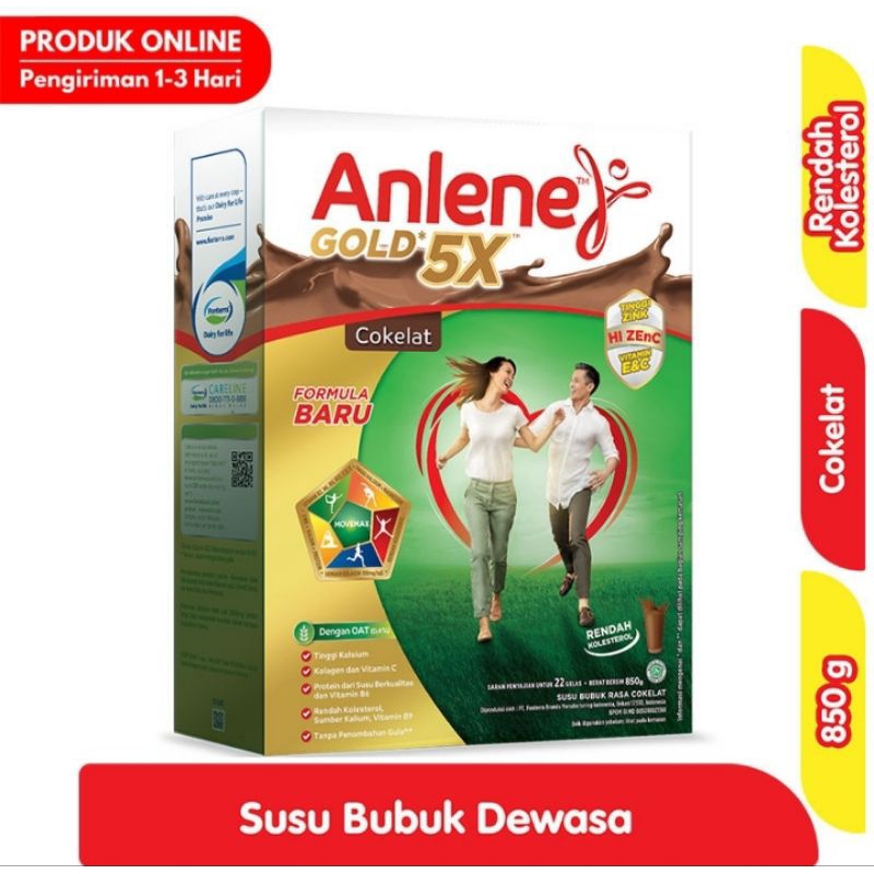 

Anlene Gold 5X Susu Bubuk Cokelat 850g