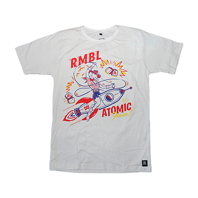 RMBL KAOS / TSHIRT RMBL ATOMIC WHITE / TS RA WHT