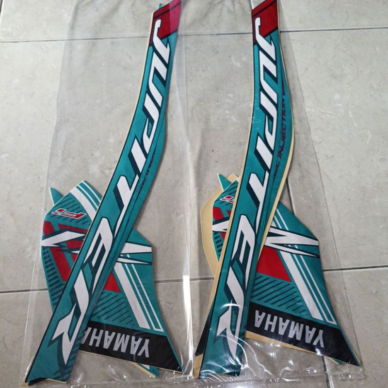 striping stiker Les body Yamaha Jupiter Z1 2023 2024 hijau tosca