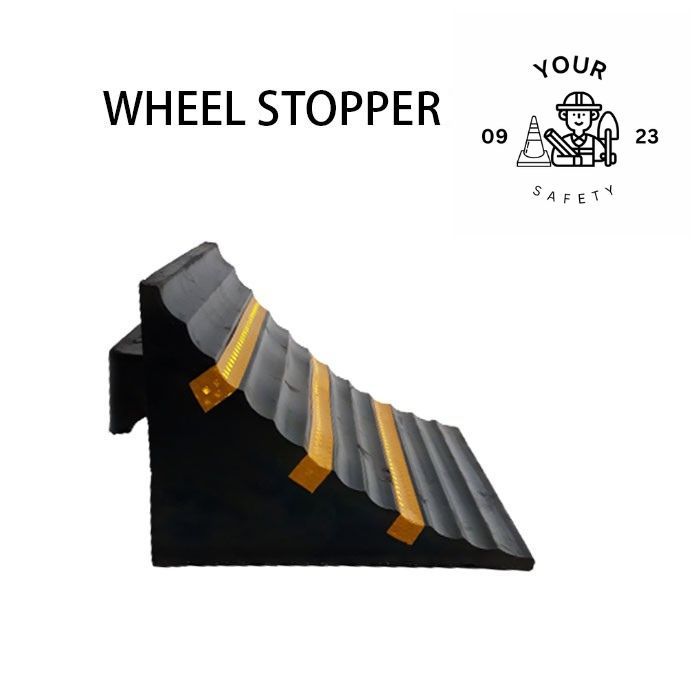 Wheel Stopper Rubber / Wheel Chock Rubber / Pengganjal Ban Karet