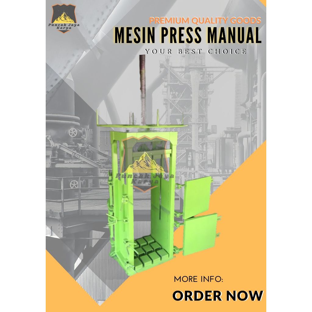Mesin Pres Kardus Manual / Mesin Press Kaleng / Mesin Press Plastik
