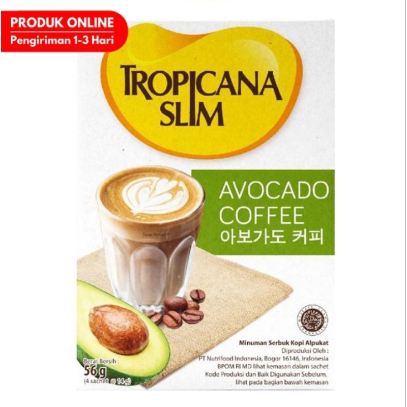 

TROPICANA SLIM Avocado Coffee 4 x 14 gr