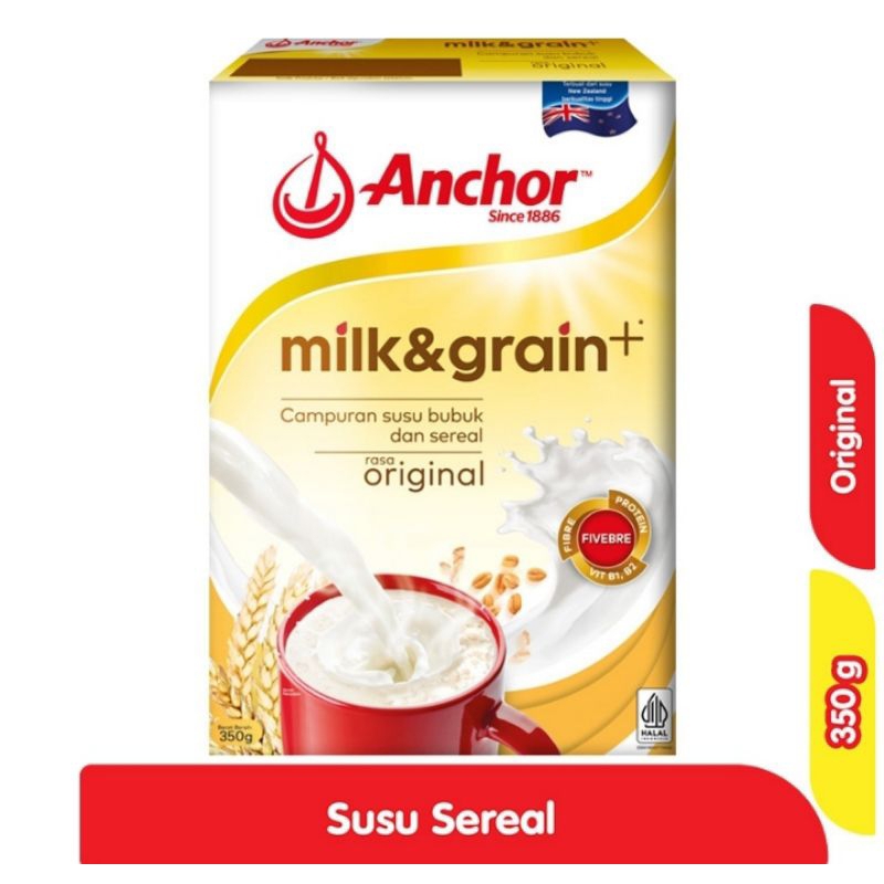 

Anchor Milk & Grain Susu Bubuk Sereal Original 350 g