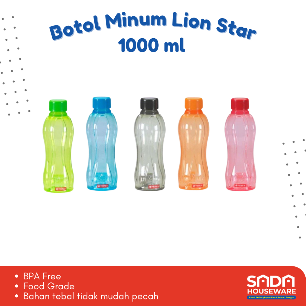 Botol Minum Lion Star / Botol Minum Hydro / Bottle Hydro / Tumbler Air Minum Lion Star 1000ml
