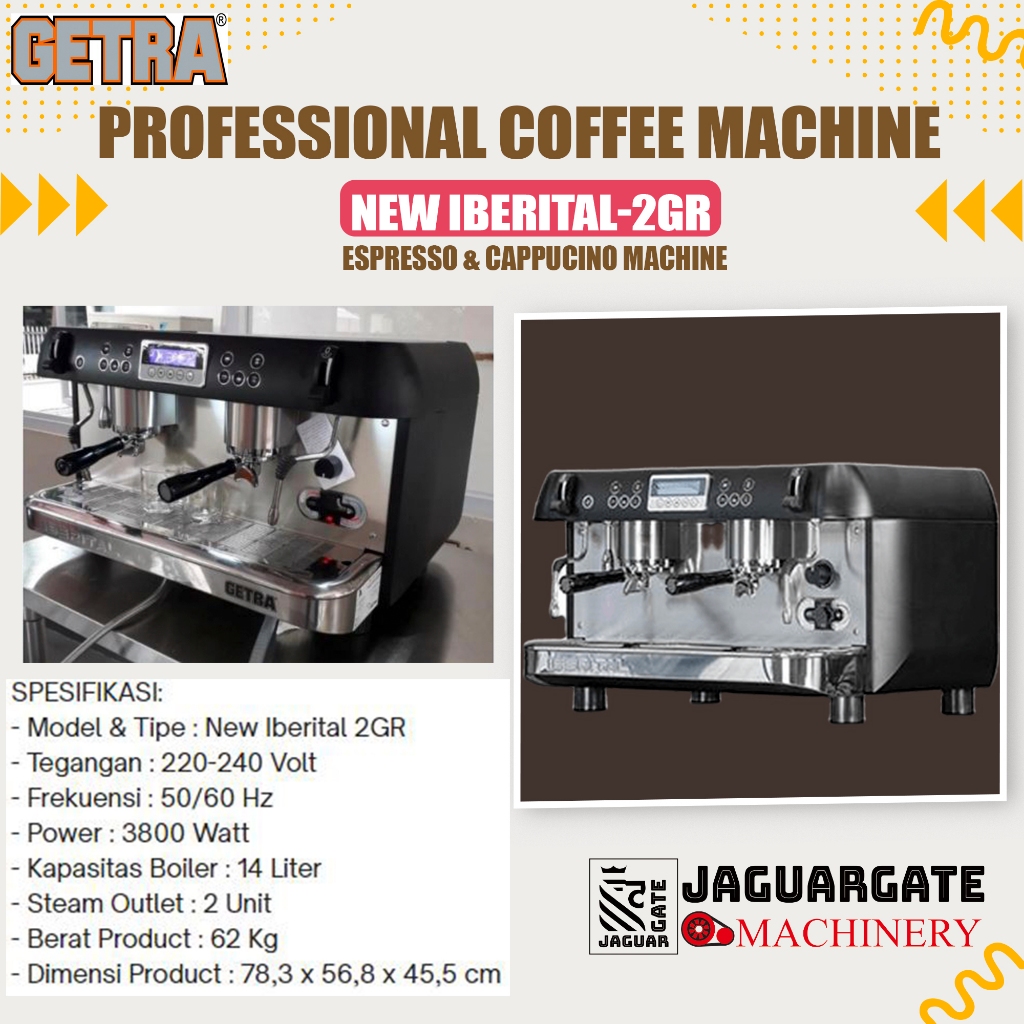 GETRA Coffee Machine NEW IBERITAL-2GR / Mesin Kopi / NEW IBERITAL2GR