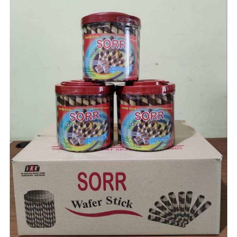 Sor Merah Wafer Stick / Astor Sor Merah Isi Cokelat (Per Dus/Karton)