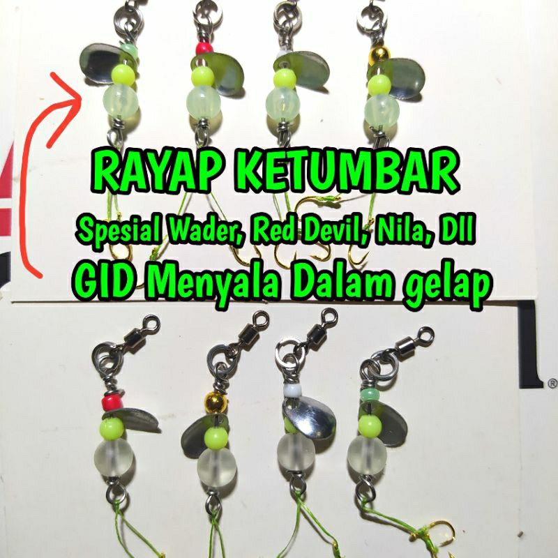 Rayap Lure kecil, Umpan Casting, Rayap Red Devil, Rayap lure casting wader