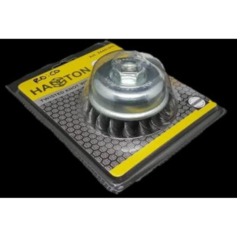 Haston twisted knot wire brush/ sikat mangkok kepang