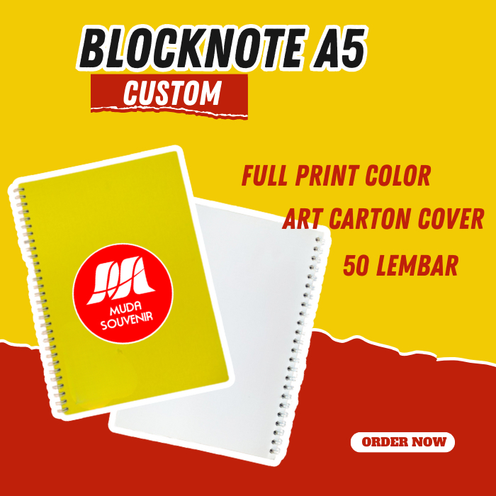 

Blocknote A5 Custom Spiral | Custom Block Note A5 | Notebook Custom A5