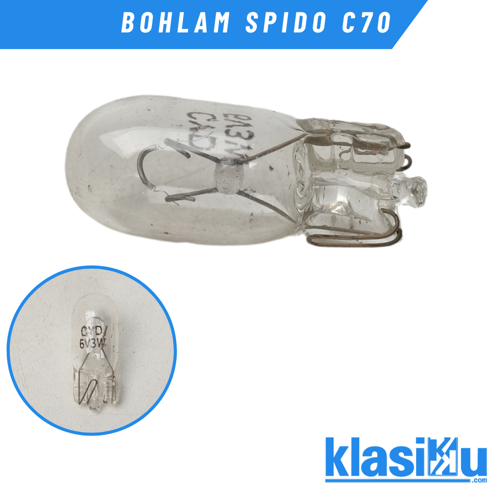 Bohlam  Speedometer Bolam Spedometer Sein T10 C70 V80 L2 RXS A100  6Volt 3W