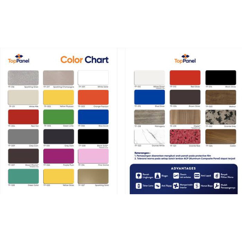 ACP 3 mm Top Panel Aluminium Composite Panel 3mm Alumunium APC murah