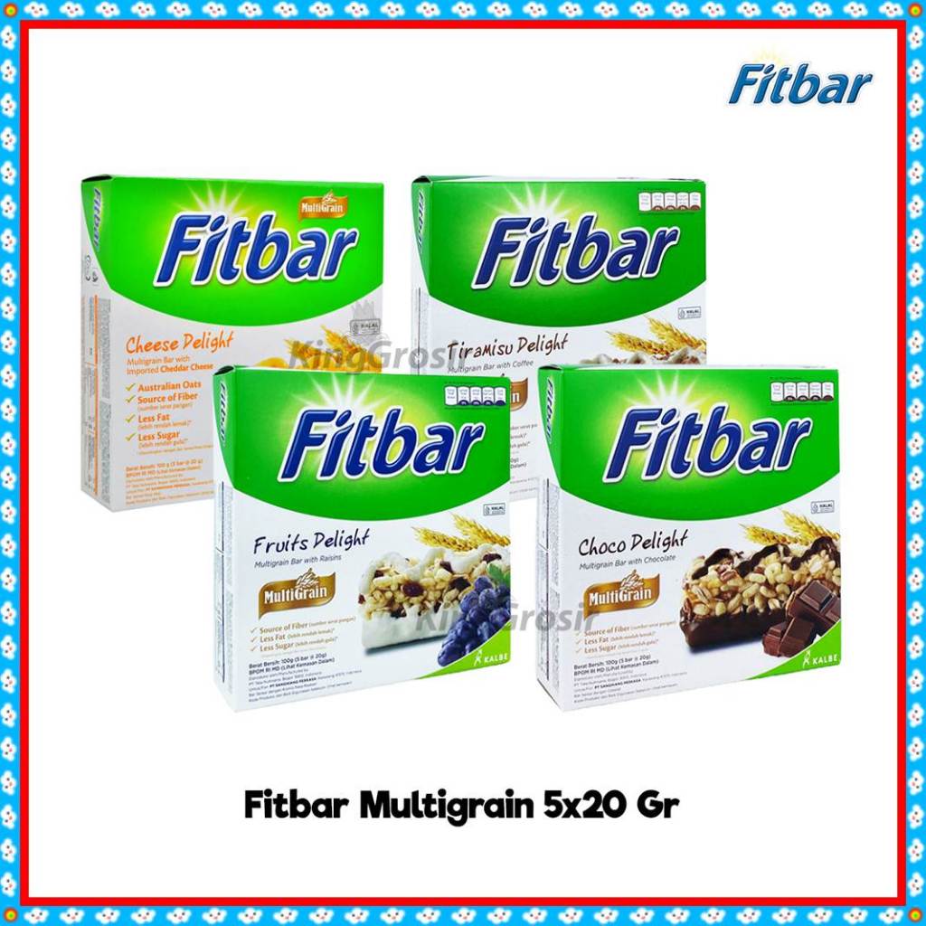 

Fitbar Multigrain 1 Pack Isi 5 x 20 gr Cemilan Diet & sehat