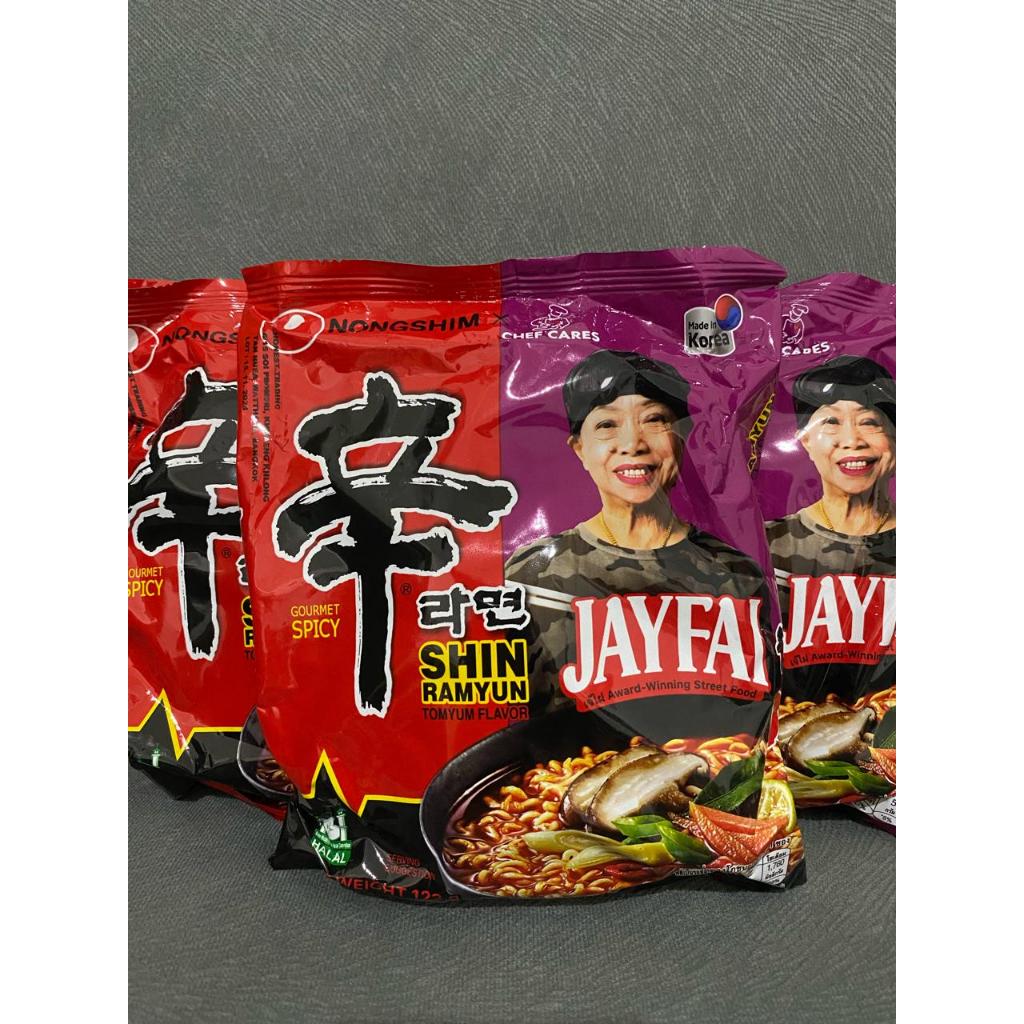 

JAYFAI NONGSHIM SHIN RAMYUN X JAY FAI READY STOCK HALAL MIE VIRAL THAILAND