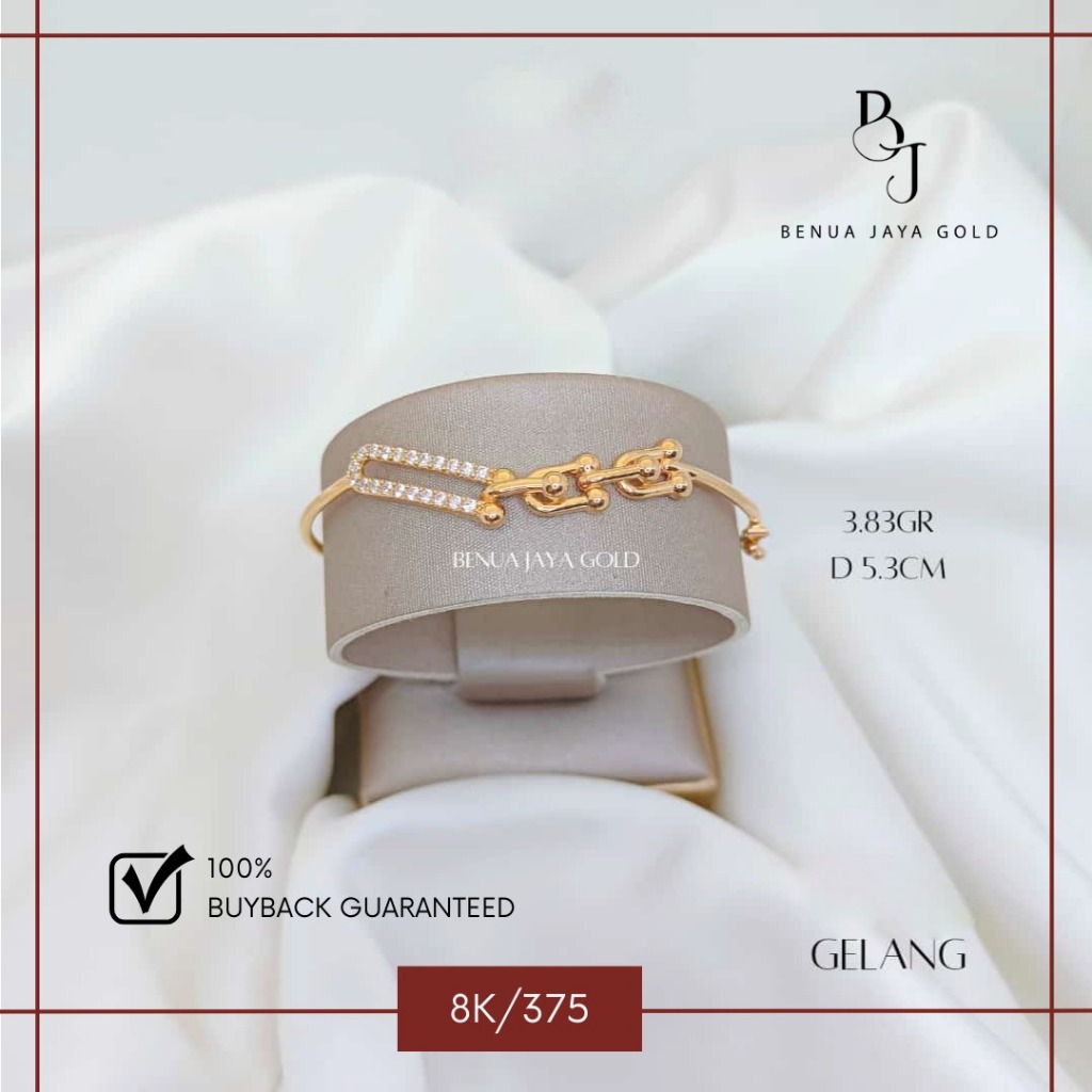 Gelang Bangle Fashion Emas 8K/375