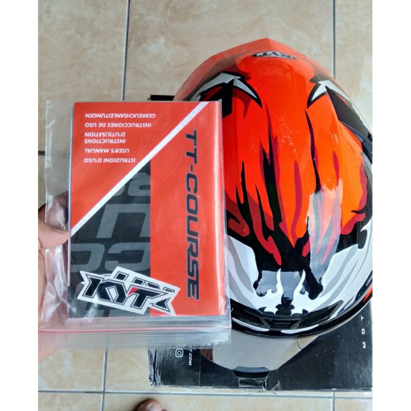 helm kyt tt course Carnage size XL