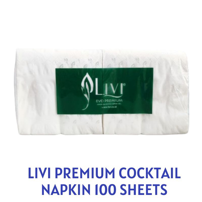 Tissue Livi Cocktail Napkin @100 sheets/ tisu napkin / tissue