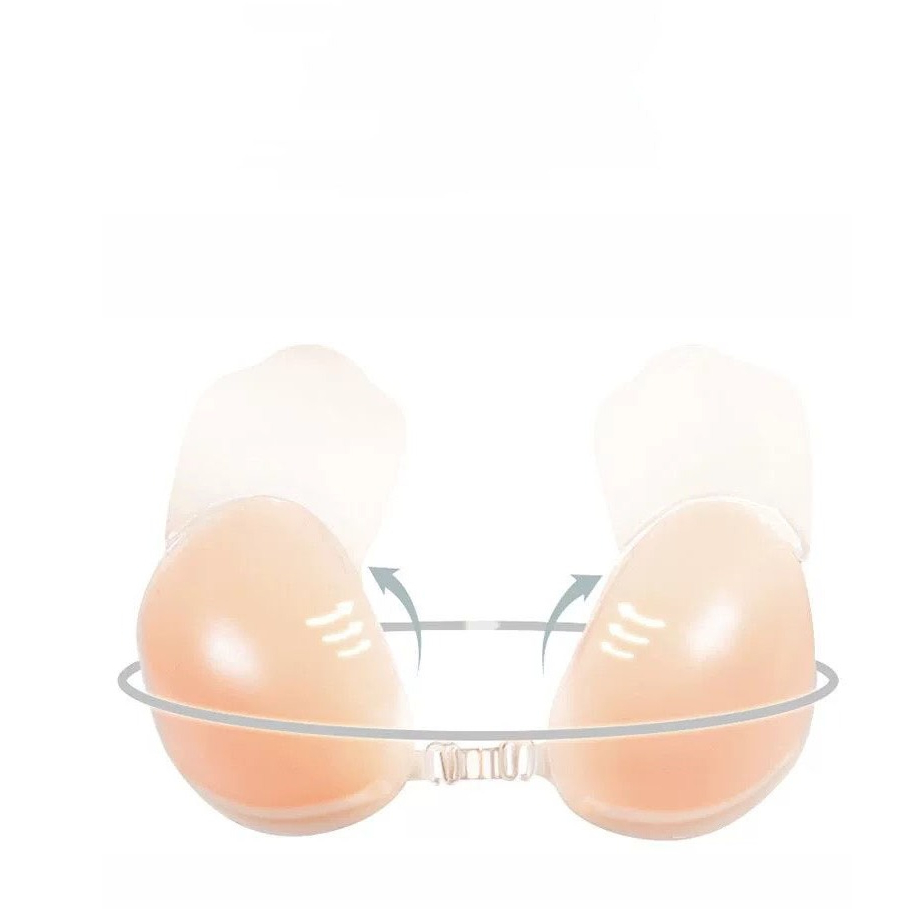 Strapless Silicone Push Up Bra Wanita Tanpa Tali 9153