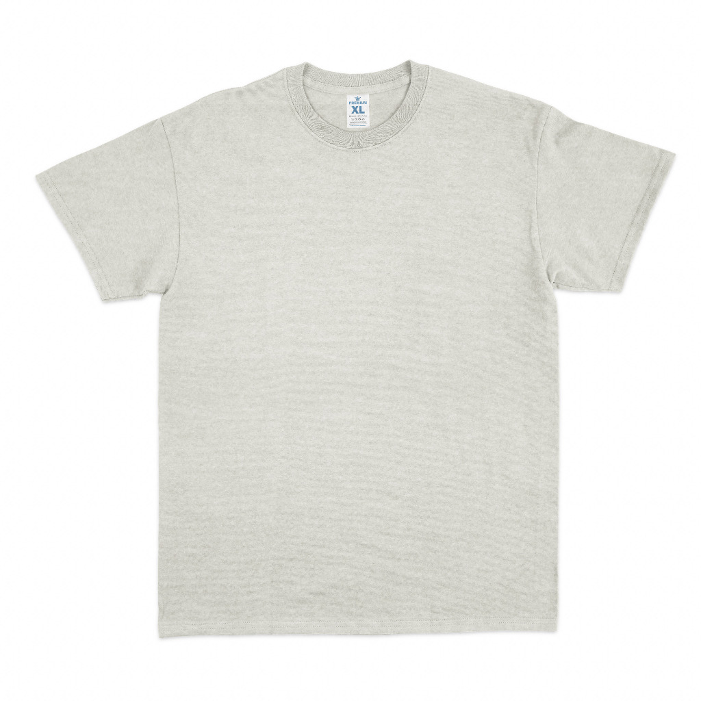 T-Shirt Kaos Lengan Pendek Polos 24s Misty Grey Abu Misty Premium Dewasa 100% Cotton Combed Pria Wan