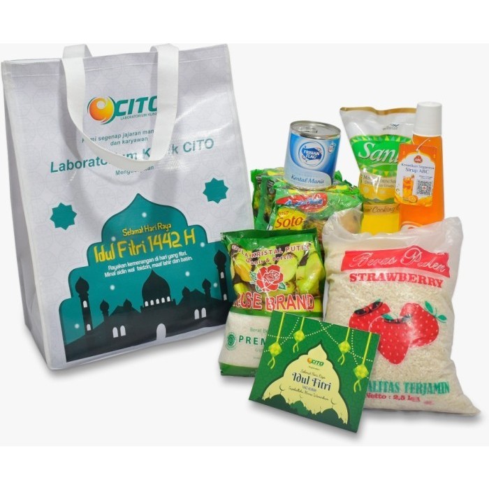 

Tas Sembako Idul Fitri / Stater Pack Paket Sembako - Bahan 440 gr