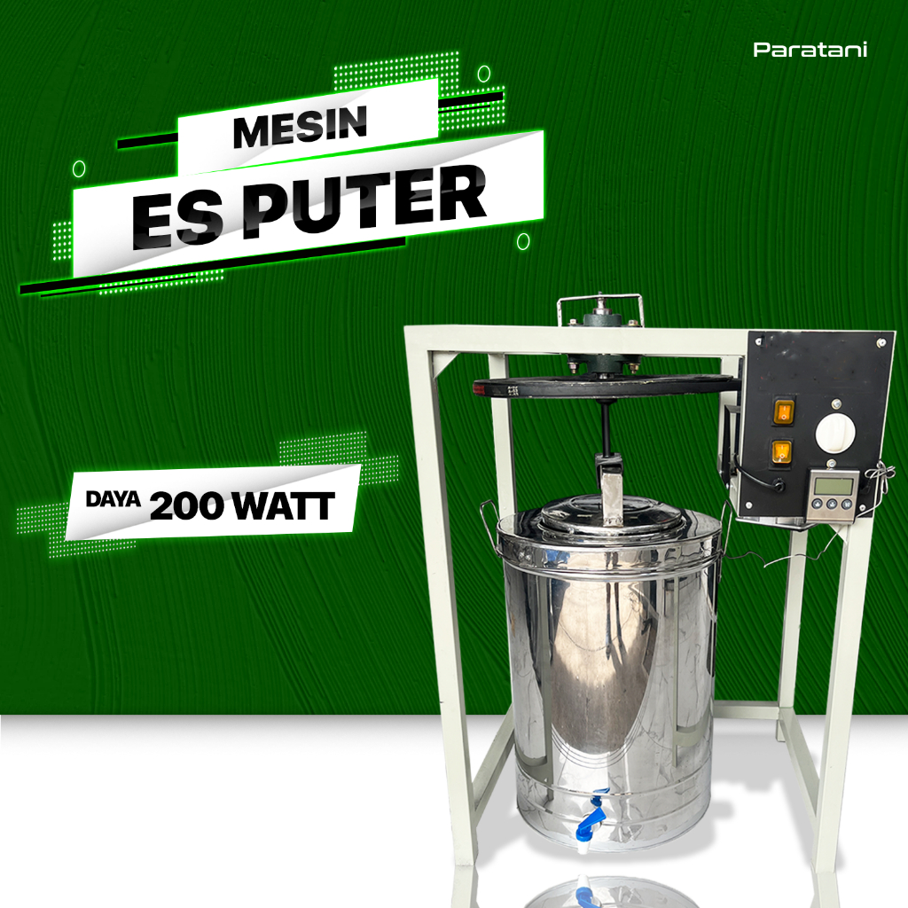 Mesin Es Puter lengkap dengan Pengaduk Alat Pembuat Es Puter 15 Liter