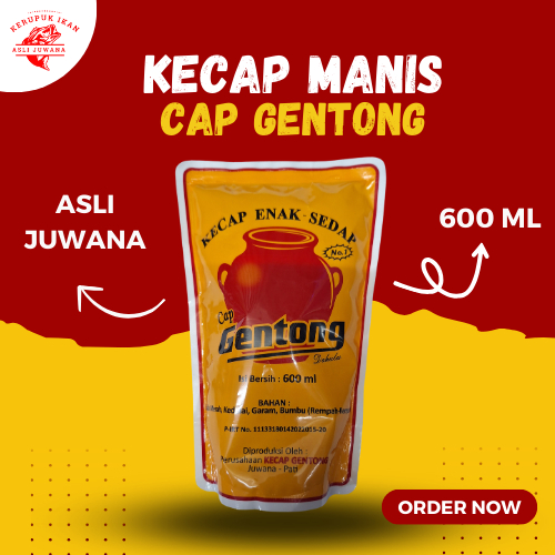 

Kecap Manis Gentong Khas Juwana Pati 600 ml [ Kemasan Premium ]