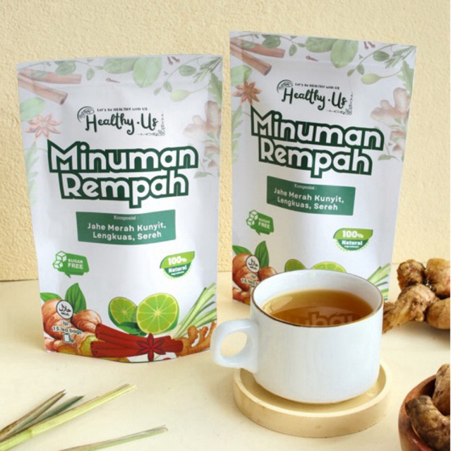 

Healthy.us Minuman Rempah Celup Jahe Merah, Kunyit, Lengkuas, Sereh (JSR Ultimate)