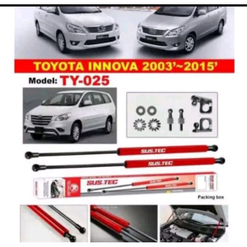 HOOD DAMPER HIDROLIK KAP MESIN TOYOTA GRAND INNOVA 2012-2015 SUSTEC