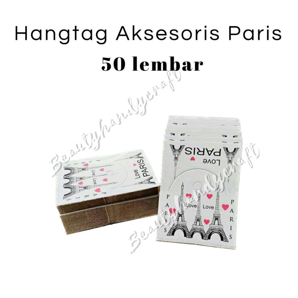 

Hangtag aksesoris PARIS label karnona