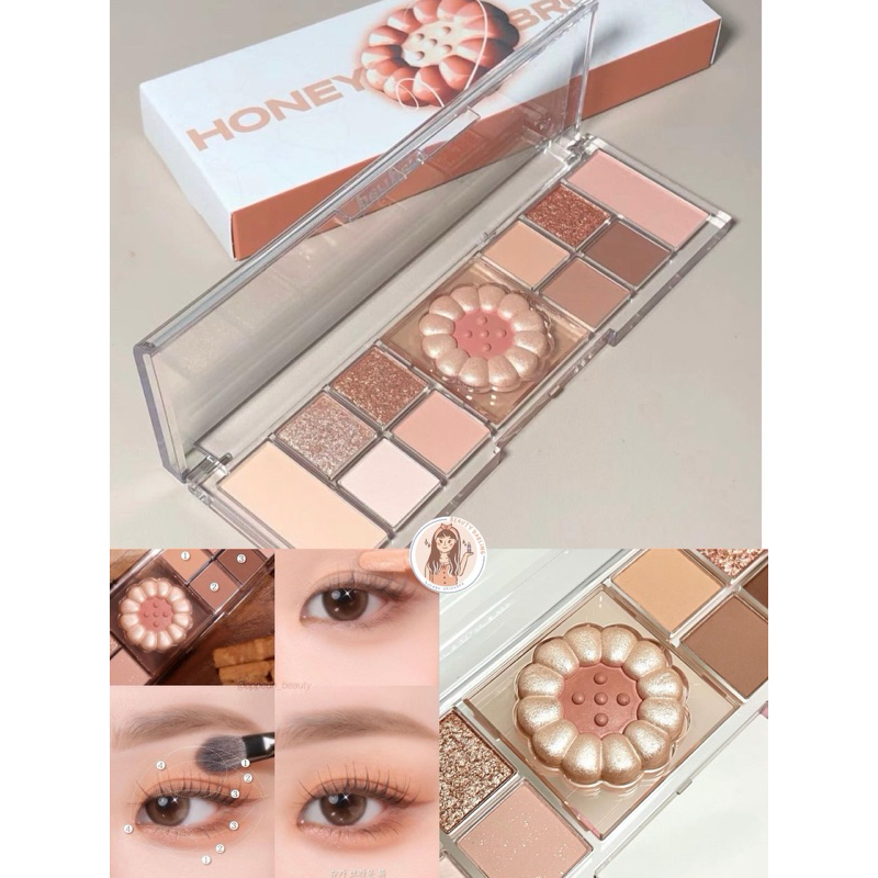 READY LANGSUNG KIRIM PERIPERA YAKGWA HONEY BROWN ALL TAKE MOOD EYESHADOW PALETTE