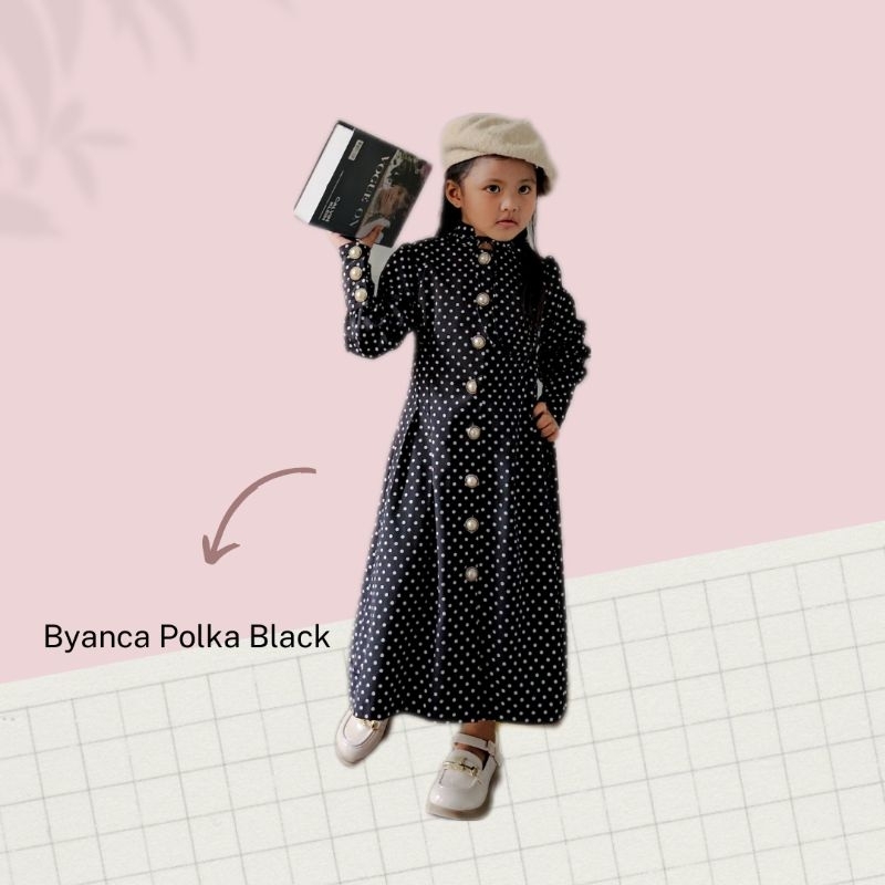 Byanca Midi Tunik Baju Anak | One Set | Setelan Baju Anak Perempuan | Dress | Vintage Elegant | Tuni