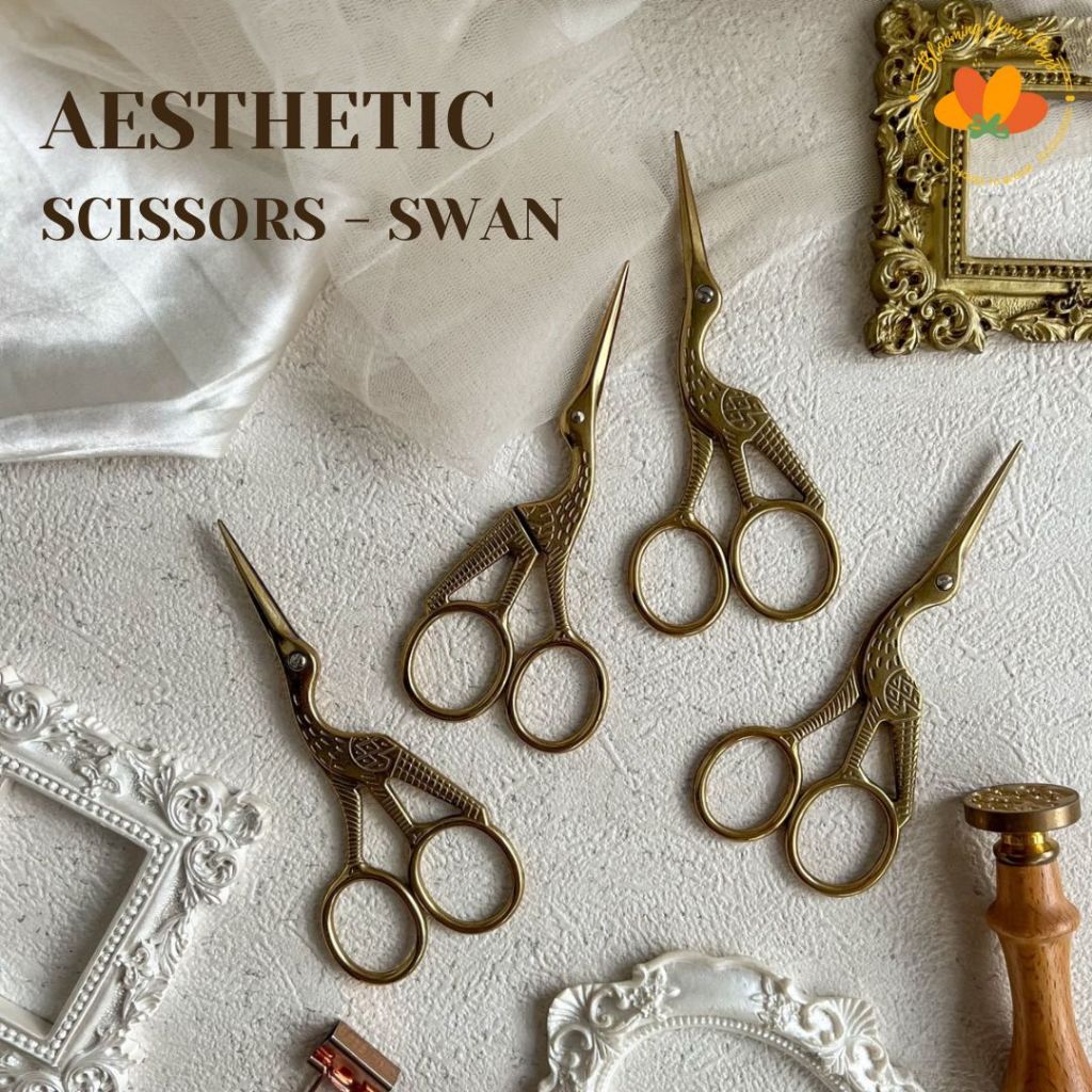 

gunting antik vintage scissor stylish retro scissor gunting aesthetic cantik properti foto klasik gunting burung